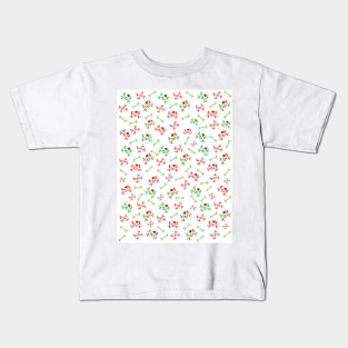 SKULL And Candy Cane Bones Kids T-Shirt